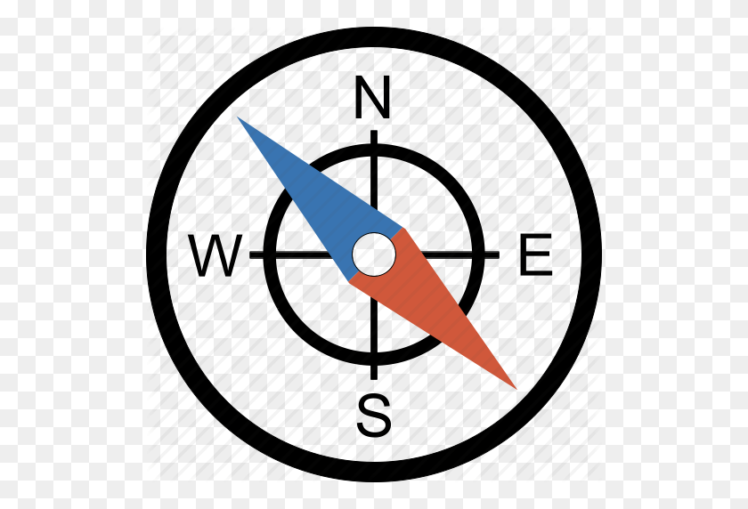 512x512 Arrow, Browser, Compass, Direction, Earth, Gauge, Geography, Gps - Map Compass PNG