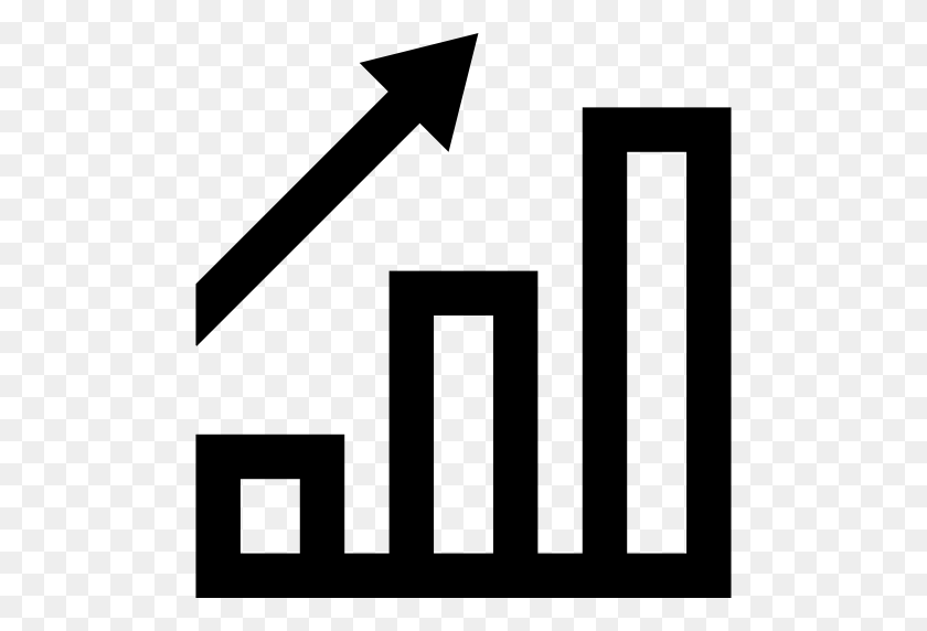 512x512 Arrow, Business, Stats, Diagram, Statistics, Graphic, Growth, Bar - Growth Chart Clipart
