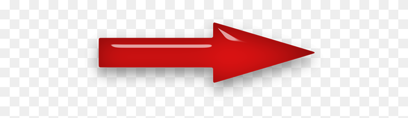 502x184 Flecha Clipart - Flecha Roja Png Transparente