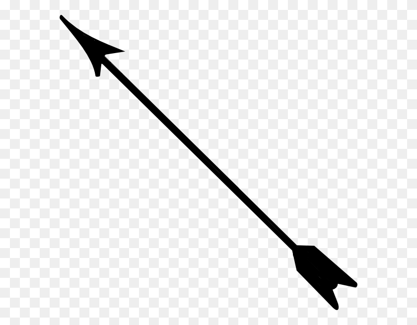 600x595 Flecha Clipart En Blanco Y Negro - Flecha Png Blanco
