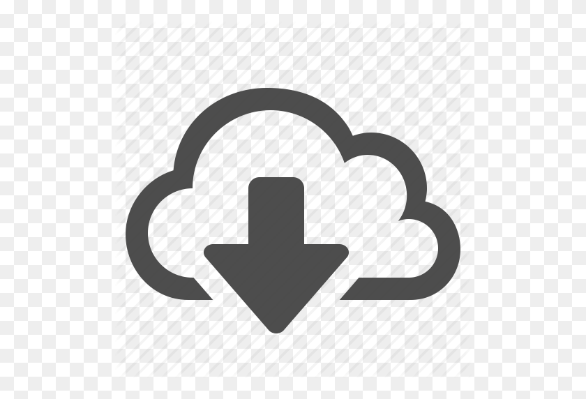 512x512 Arrow, Cloud, Cloud Computing, Download, Storage, Wireless Icon - Download Icon PNG