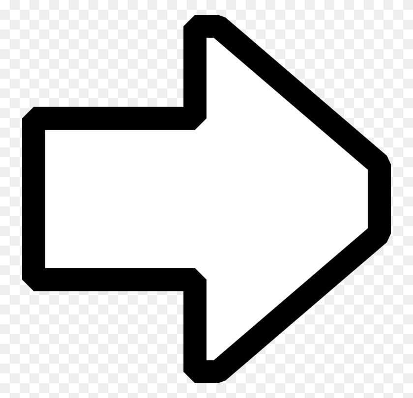 750x750 Arrow Computer Icons Download Black And White Cartoon Free - White Icons PNG