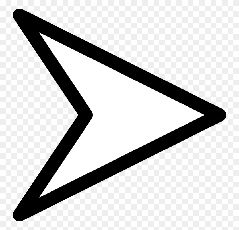 750x750 Arrow Computer Icons Pointer Download - Navigation Clipart