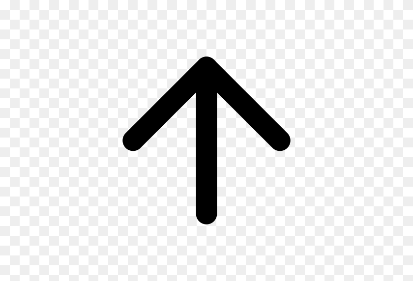 512x512 Arrow, Direction, Pointing, Top, Up Icon - Pointing Arrow PNG
