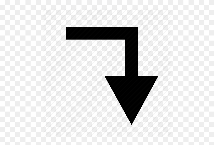512x512 Arrow, Down, Left, Side, Sign Icon - Arrow Sign PNG
