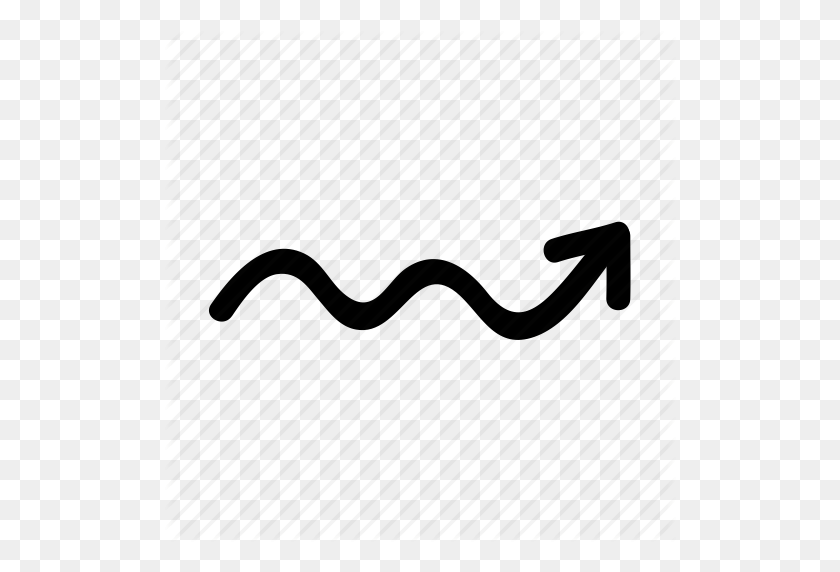 512x512 Arrow, Draw, Hand, Line, Right, Wave Icon - Wave Line PNG