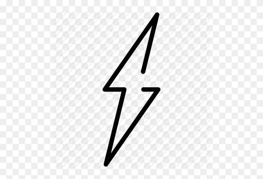 512x512 Arrow, Flash, Lightning, Thunder Icon - Lightning Icon PNG