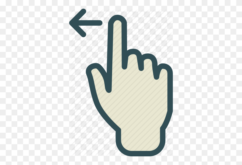360x512 Arrow, Gesture, Hand, Left, Swipe Icon - Left Arrow Clip Art