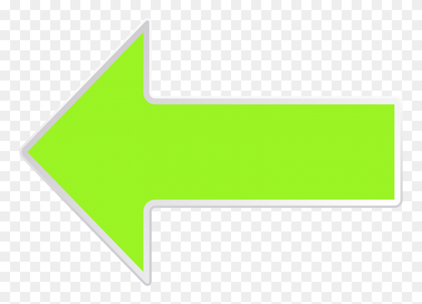 6285x4390 Flecha Verde Izquierda Png Clipart - Izquierda Clipart