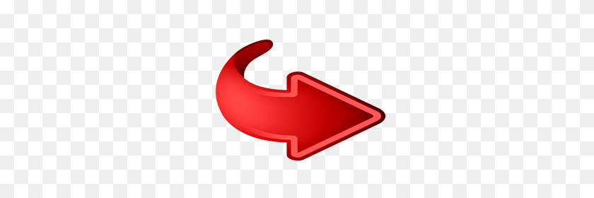 280x220 Arrow Png, Arrow Button, Arrow Icon, Arrow Clipart Png Images Free - Curved Red Arrow PNG