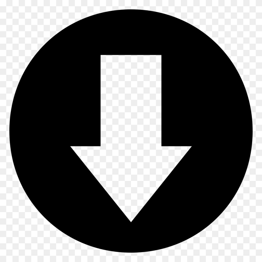 980x980 Arrow Pointing Down In A Circle Png Icon Free Download - Arrow Pointing Down PNG