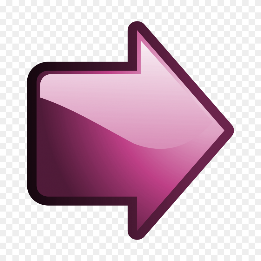 2000x2000 Arrow Right Pink Png - Pink Arrow PNG