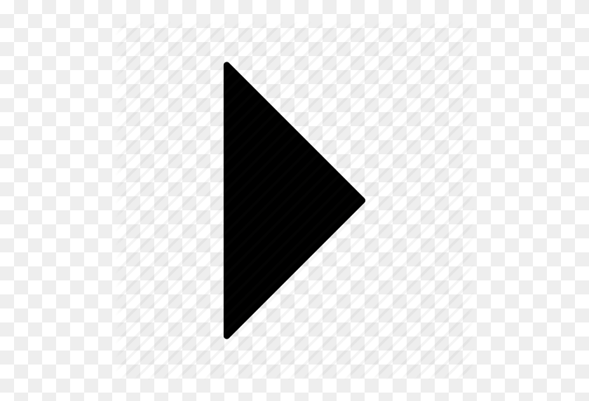 512x512 Arrow, Right, Triangle Icon - Right Triangle PNG