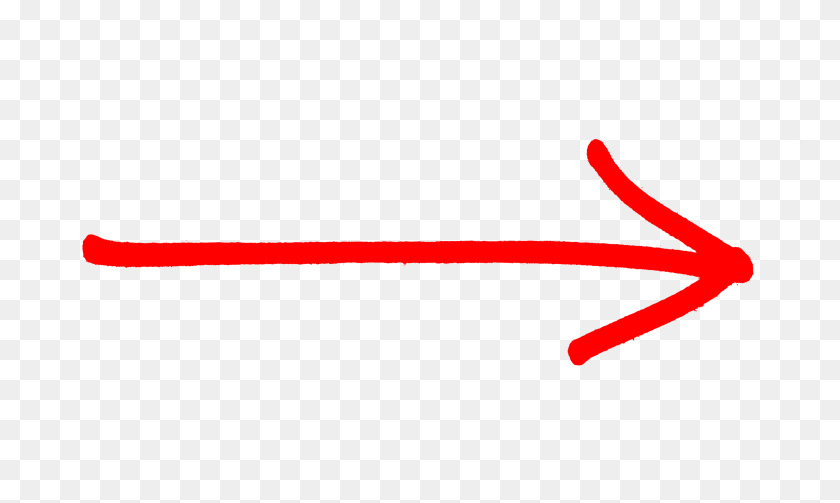 3000x1704 Arrow Rough Drawing Red Right Transparent Png - Red Arrow PNG