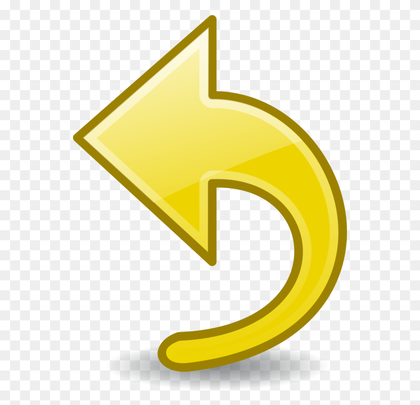 548x749 Arrow Sign Symbol Computer Icons Yellow - Yellow Arrow PNG