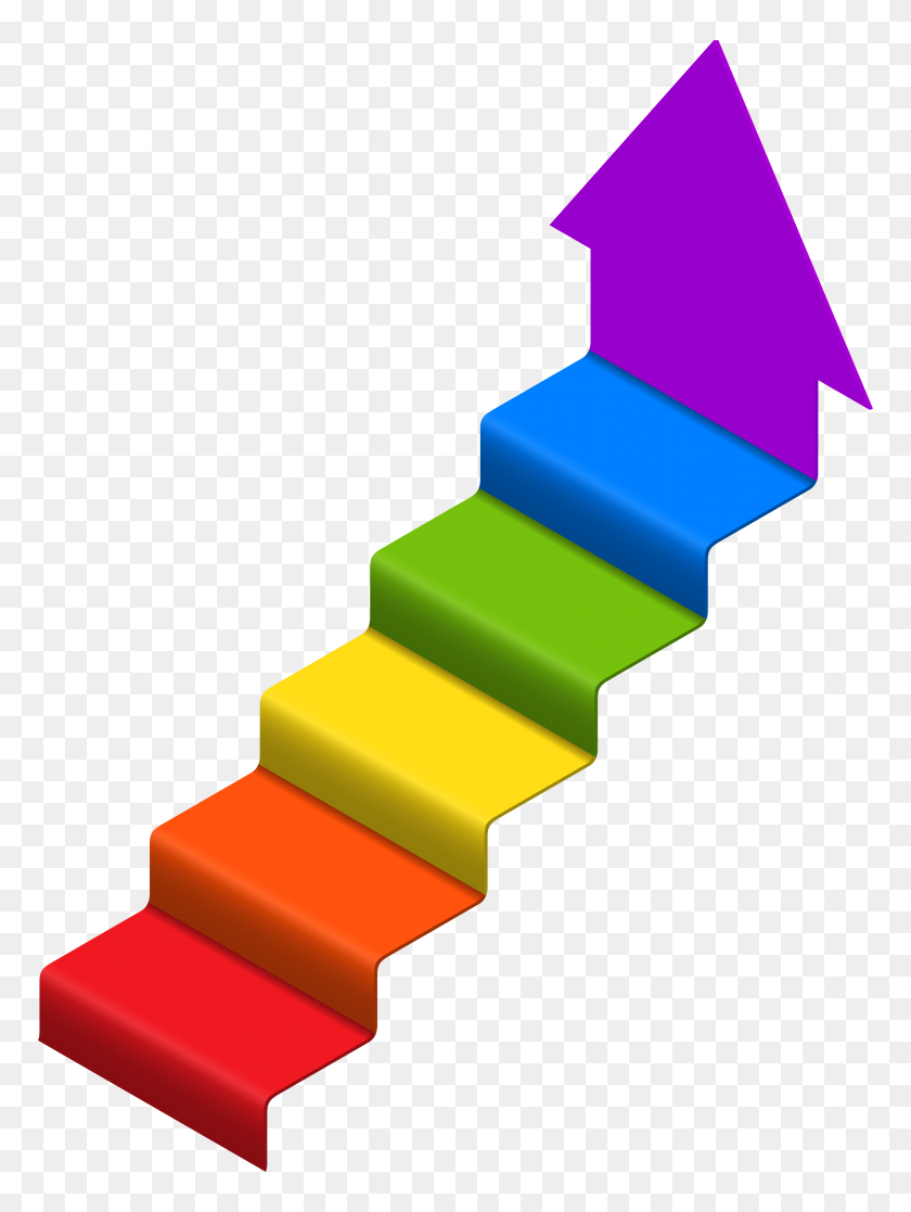 5898x8000 Arrow Stairs Png Clip Art - Stairs Clipart