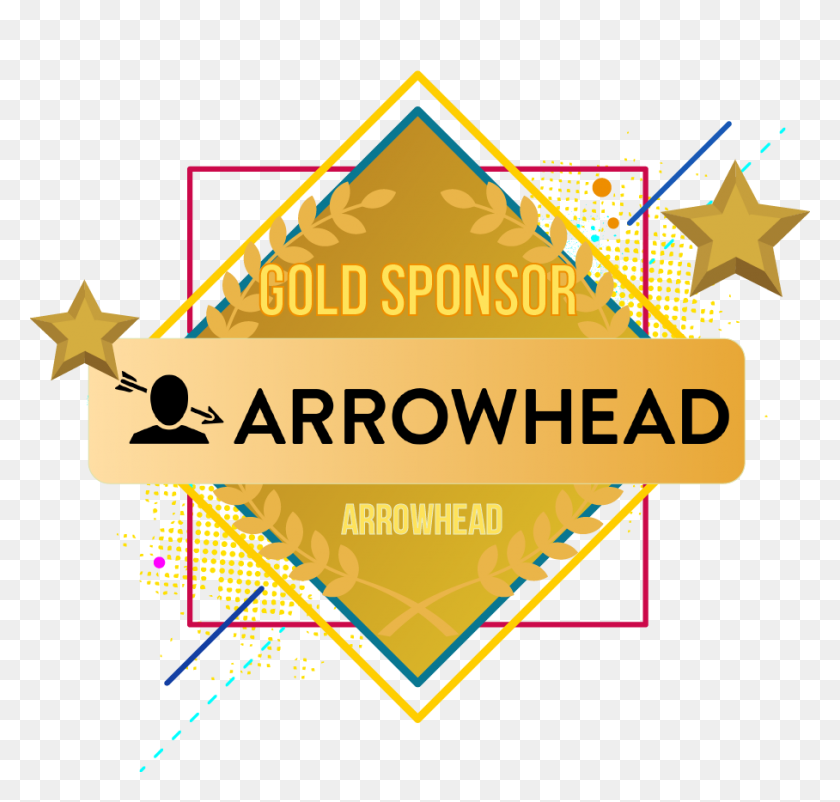 908x864 Arrowhead Gold Sponsor - Gold Pattern PNG