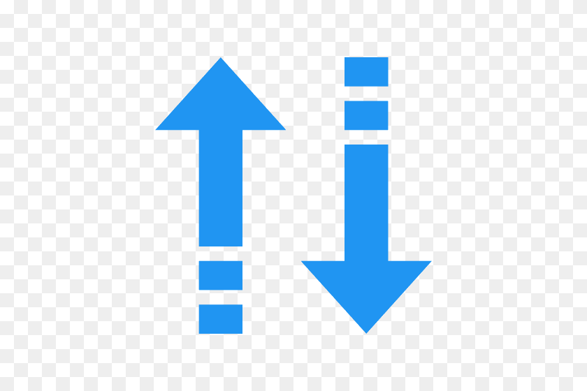 500x500 Arrows Icons - Double Sided Arrow PNG