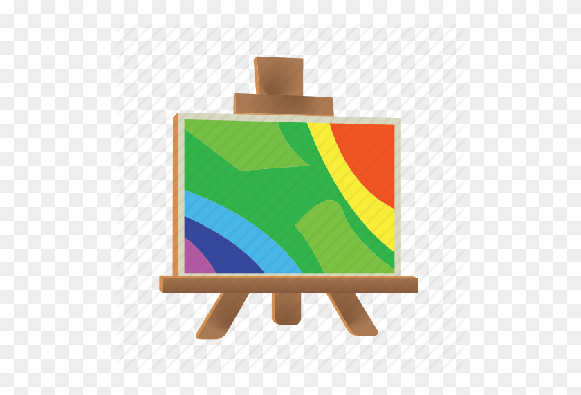 512x512 Art, Drawing, Easel, Graphic, Paint, Painting Icon - Paint Easel Clipart
