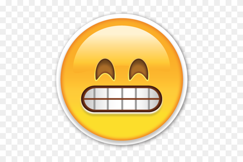 500x500 Art Emoji, Смайлик И Emoji - Смеющийся Emoji Png Прозрачный