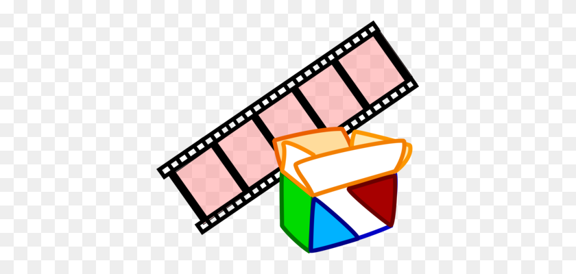 383x340 Art Film Cinema Videotape - Movie Projector Clipart