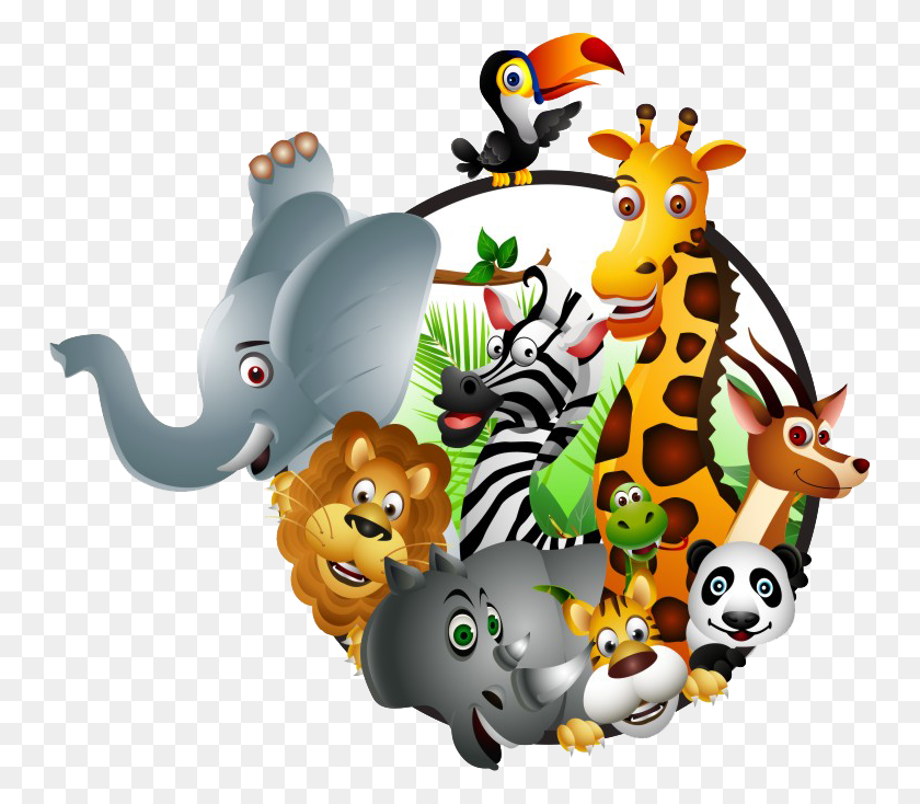 749x674 Art For Kids Rooms - Animal Kingdom Clipart