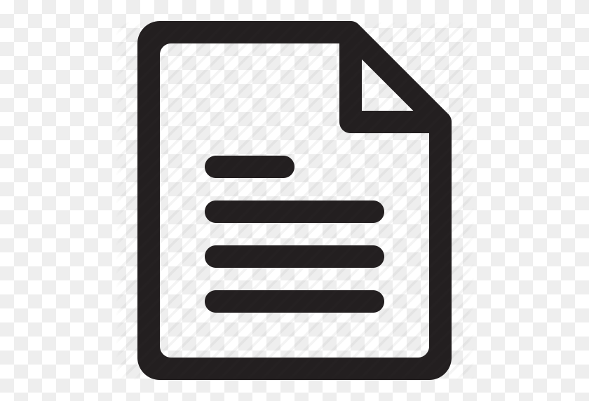 512x512 Article, Blog, Blog Post, Content, Document, Documents - Sheet Of Paper PNG
