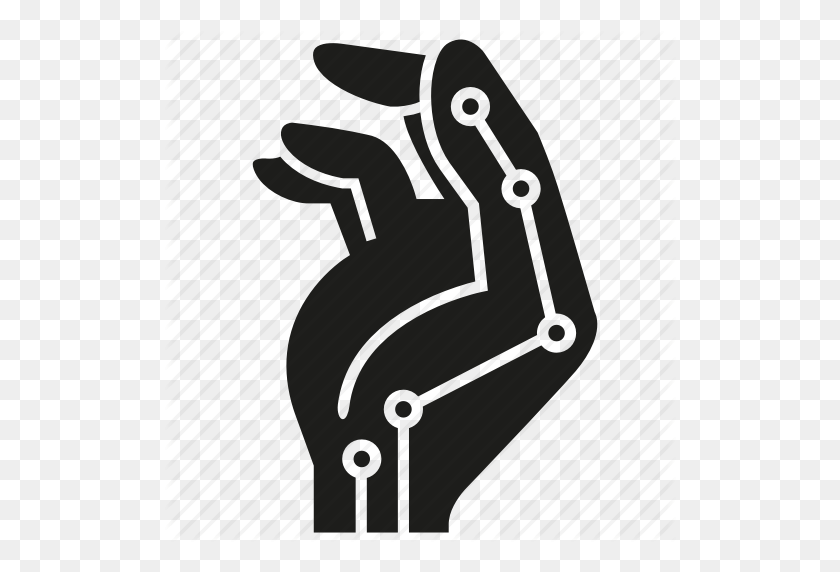 512x512 Искусственный Интеллект, Схема, Рука, Инновации, Робот, Робот - Рука Робота Png