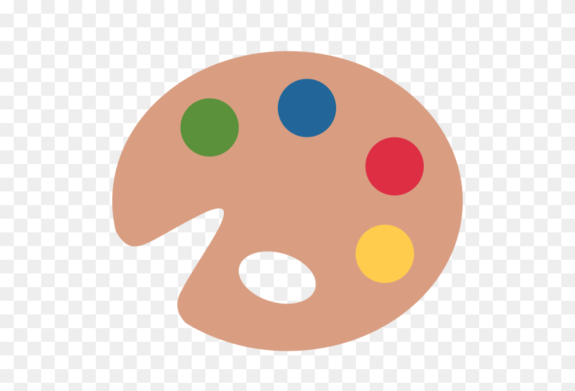 512x512 Artista Paleta Emoji - Imágenes Prediseñadas De Paleta De Pintura
