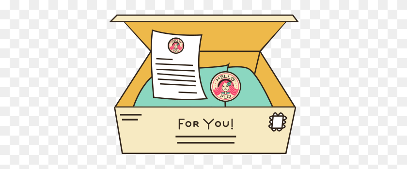 400x289 As We Go Along A Cute Care Package From Your Aunt Flo - Care Package Clip Art