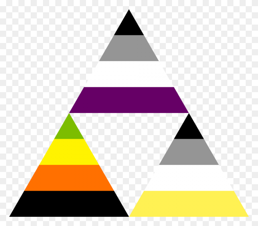 960x832 Asexual Aromantic Aplatonic Triforce - Triforce PNG
