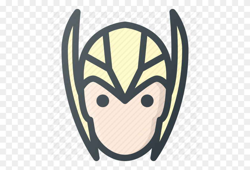 512x512 Asgardian, Avatar, Head, Marvel, People, Thor Icon - Thor Logo PNG