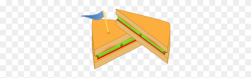 300x203 Sandwich De Ashkyd Con Una Bandera Clipart Vector Gratis - Sandwich Clipart Blanco Y Negro