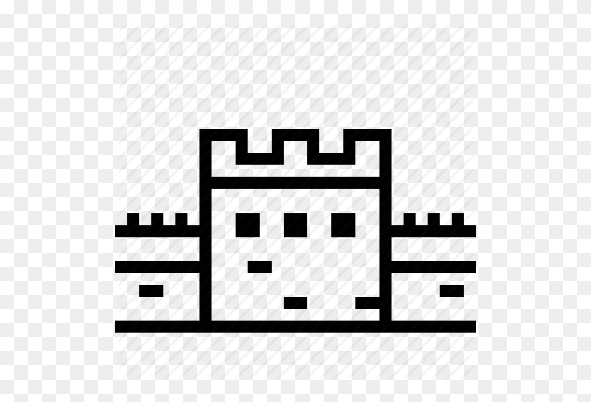512x512 Asia, Castle, China, Great, Wall, War Icon - Castle Wall PNG