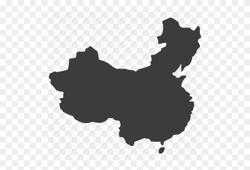 512x512 Азия, Китай, Страны, Страна, Местоположение, Значок Карты - Карта Китая В Формате Png