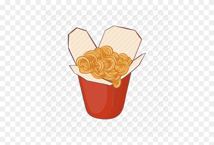 512x512 Asian, Box, Cartoon, Chinese, Color, Food, Noodles Icon - Chinese Food PNG