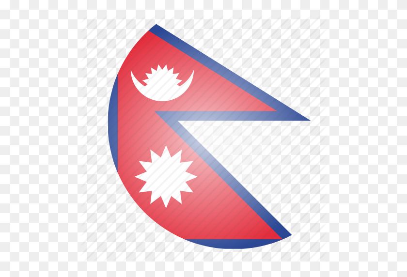 512x512 Азиатский, Страна, Флаг, Национальный, Непал, Непальский Значок - Флаг Непала Png