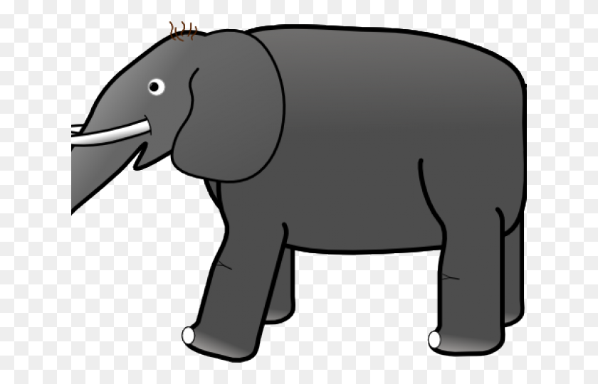 640x480 Asian Elephant Clipart Elepant - Elephant Trunk Up Clipart