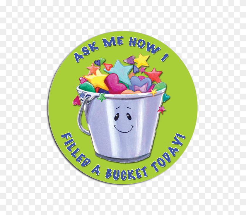 675x675 Ask Me How I Filled A Bucket! Sticker Pack - Bucket Filler Clipart