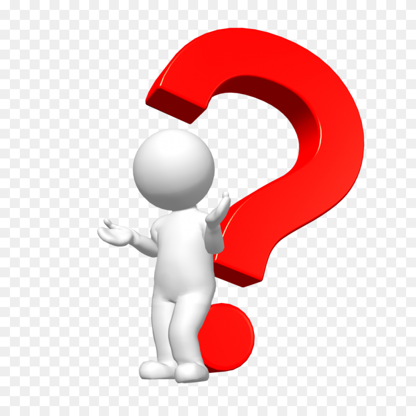 1024x1024 Asked Clipart Question Man Clip Art - Confused Person Clipart