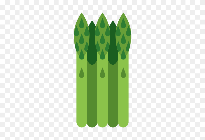 512x512 Asparagus, Multicolor, Fill Icon With Png And Vector Format - Asparagus PNG
