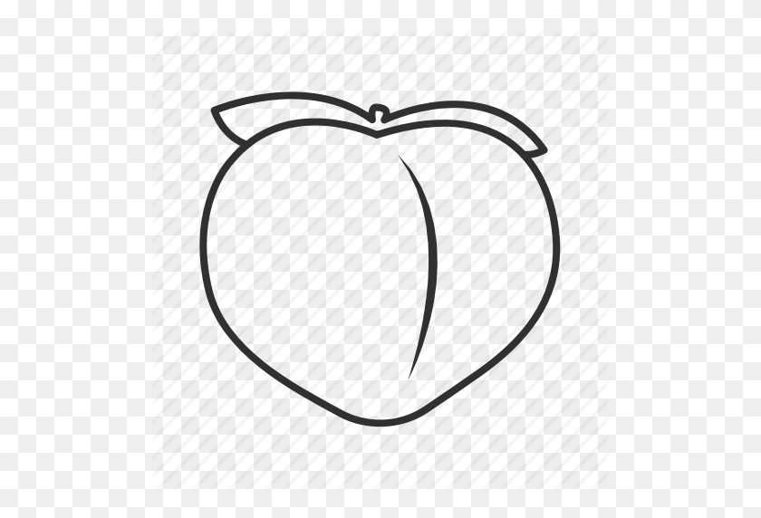 512x512 Ass Emoji, Emoji, Fruit, Healthy Food, Juice, Juicy Fruit, Peach Icon - Peach Emoji PNG