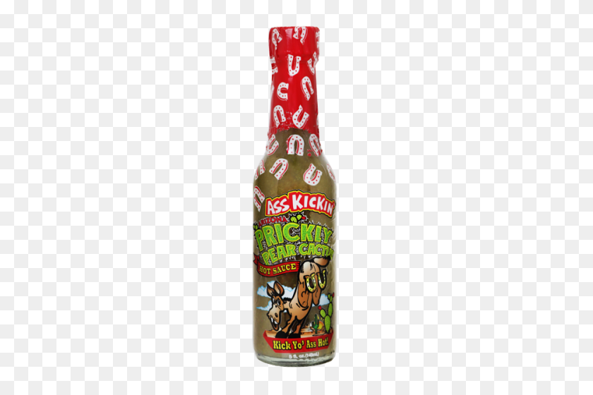 500x500 Ass Kickin' Prickly Pear Cactus Green Habanero Hot Sauce - Hot Sauce PNG