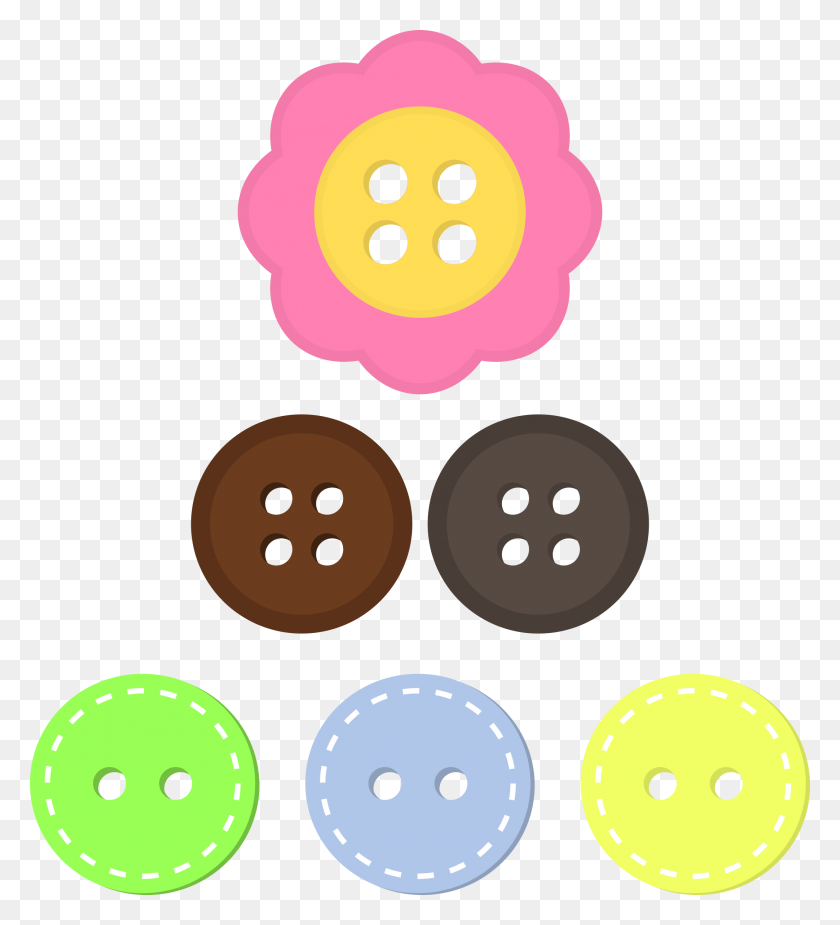 2163x2400 Assorted Buttons Icons Png - Button PNG