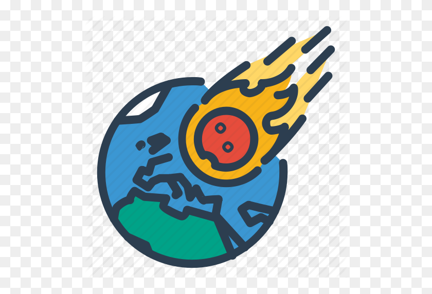 512x512 Asteroid, Comet, Earth, Meteor, Meteorite Icon - Asteroid PNG