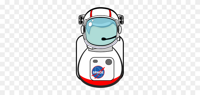 201x340 Astronaut Clipart Transparent Background - Astronaut Suit Clipart