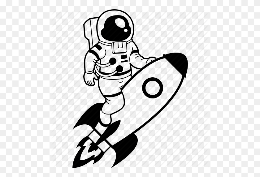 512x512 Astronauta, Cosmonauta, Jetpack, Nasa, Cohete, Traje Espacial, Icono De Astronauta - Traje Espacial Png