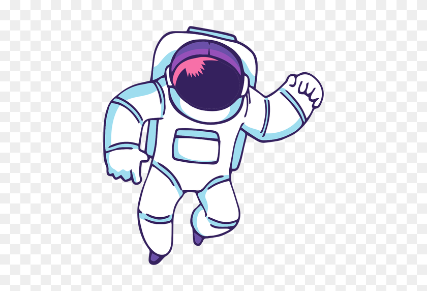 512x512 El Astronauta Volando De Dibujos Animados - El Astronauta Clipart Png