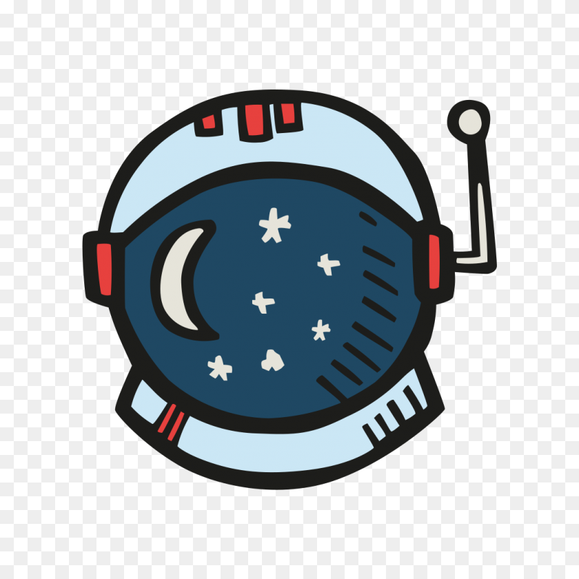 1024x1024 Astronaut Helmet Icon Free Space Iconset Good Stuff No Nonsense - Spaceman PNG