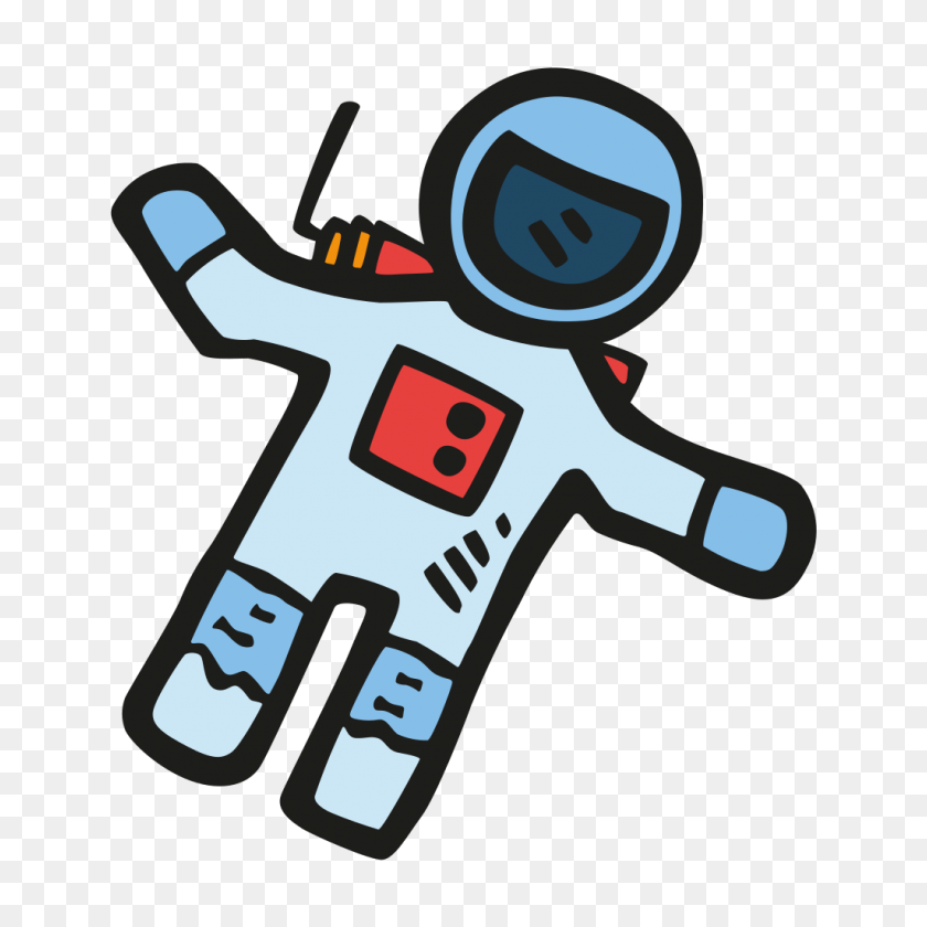 1024x1024 Значок Космонавта Бесплатный Космический Набор Иконок Хорошие Вещи Без Едей - Космонавт Png
